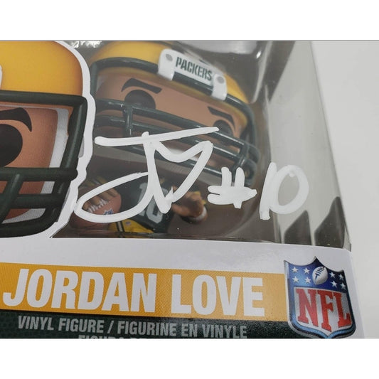 Jordan Love Signed Green Bay Packers Funko Pop #307 (Beckett)