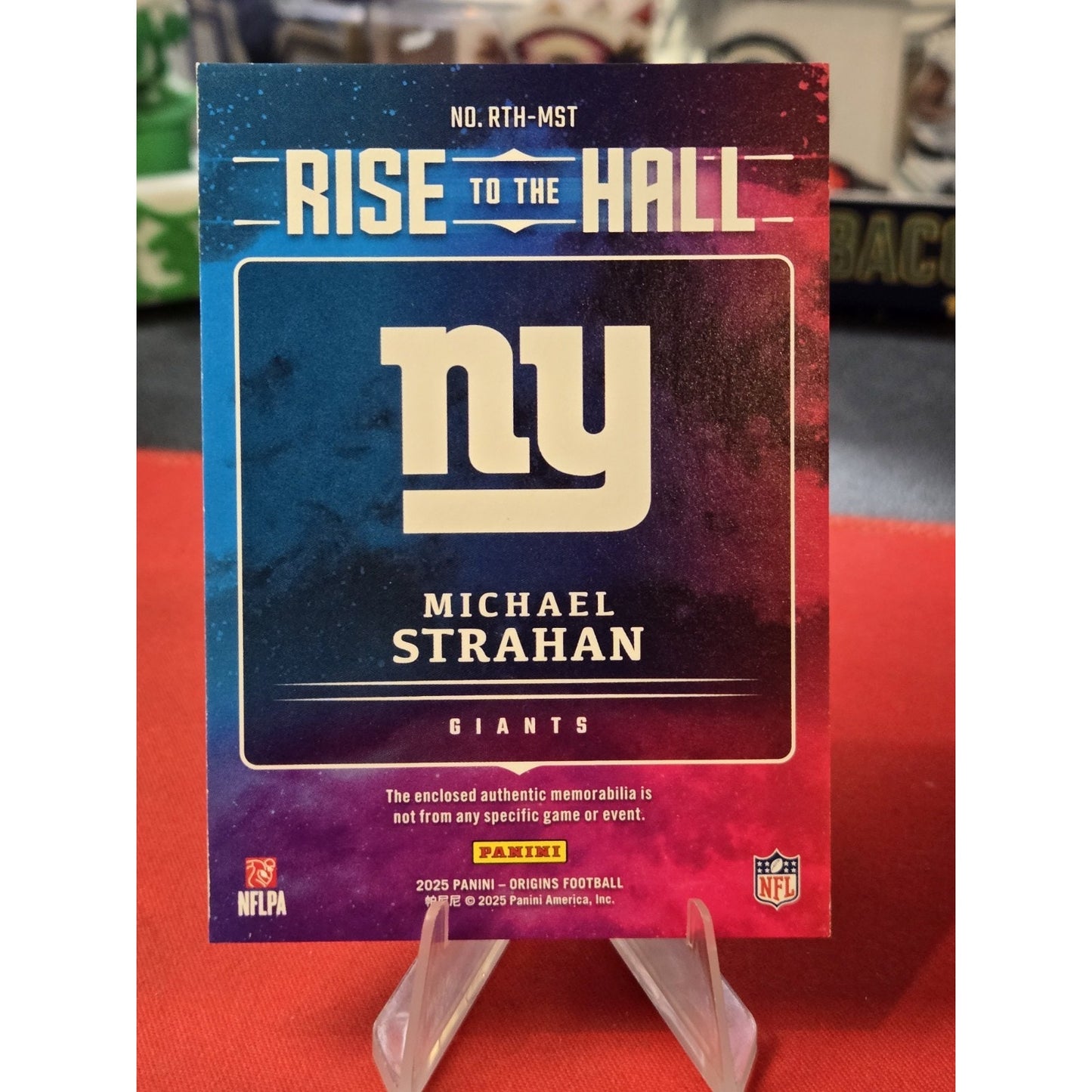 Michael Strahan /199 Patch 2025 Panini Origins - Rise to the Hall #RTH-MST
