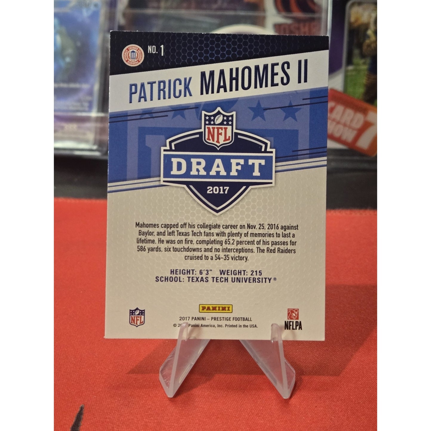 2025 Panini Select Score Throwback Silver Holo Prizm SP Patrick Mahomes II (KC)