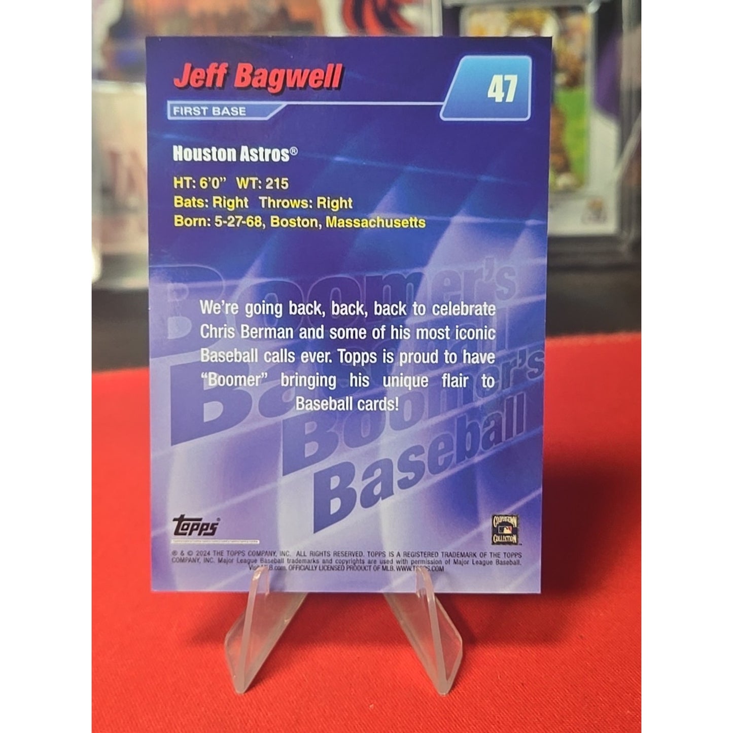 Jeff Bagwell /25 2024 Topps x Chris Berman Boomer's Baseball #47