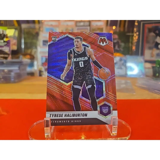 2020 21 Panini Mosaic Rookie Tyrese Haliburton #204 Red Wave Mosaic Prizm (RC)