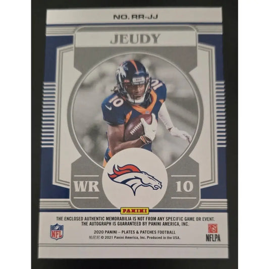 2020 Plates & Patches Jerry Juedy Rookie Reflections Dual Patch Auto #’d 10/35