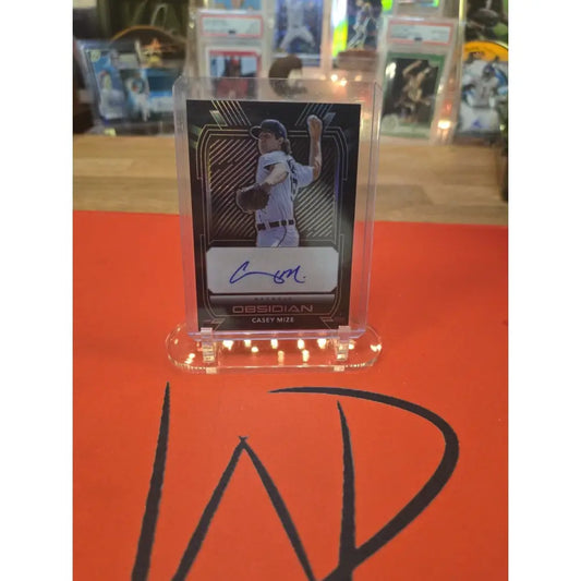 2021 Panini Chronicles Obsidian Autographs Casey Mize #O CM Electric Etch...