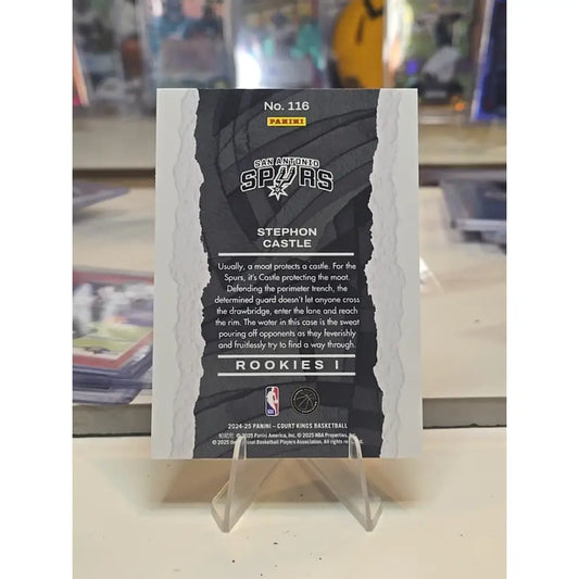 2024 25 Panini Court Kings Stephon Castle RC Level 1 Rookie #116 Spurs