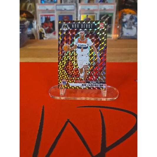 2024 25 Panini Mosaic NBA Debut Bub Carrington #259 Bronze Mosaic Prizm /75...