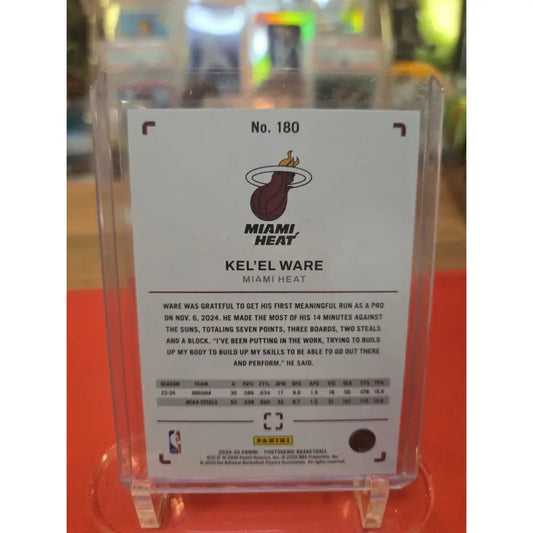 2024 25 Panini Photogenic Rookies Kel’el Ware #180 /99 (RC)