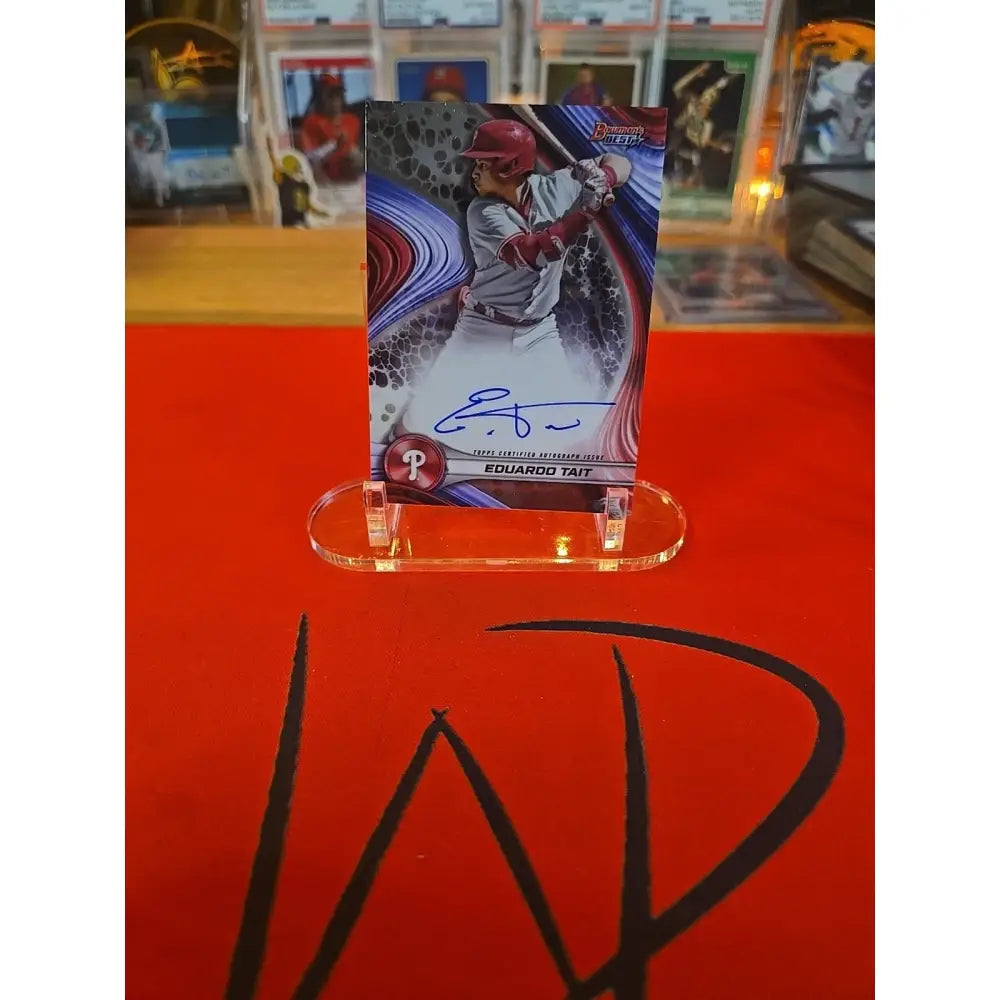 2024 Bowman’s Best Best of 2024 Autographs Eduardo Tait #B24 ET Refractor (AU,