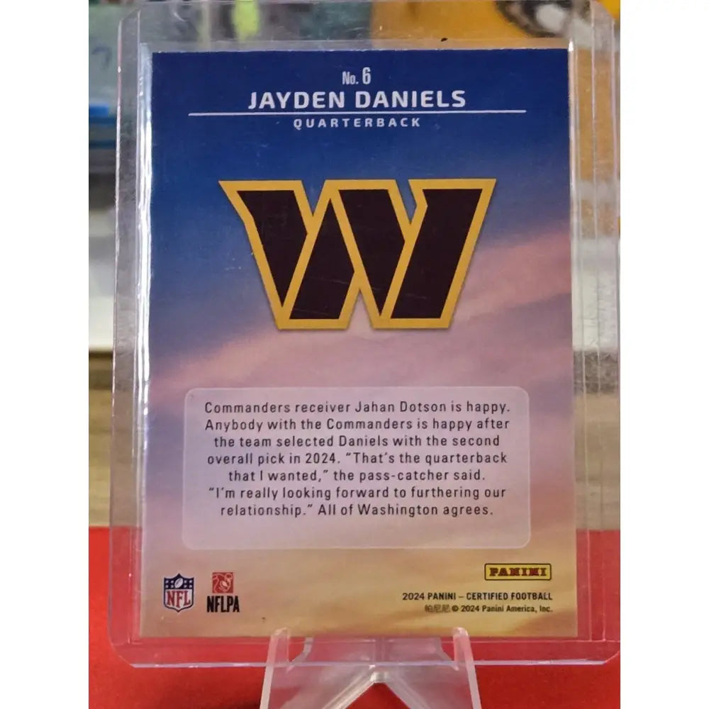 2024 Panini Certified Franchise Foundations Jayden Daniels #6 (RC)