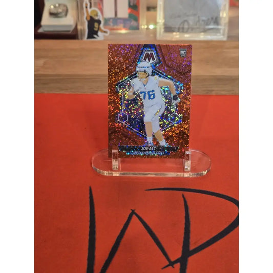 2024 Panini Mosaic Rookies Joe Alt #305 Red Sparkle Prizm (RC) Football Card