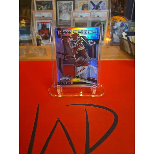 2024 Panini Prizm Silver Premier Jerseys Xavier Worthy #PJ XWY (MEM RC)