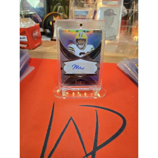 2024 Panini Select Select Signatures Malik Willis #SSP 3 Silver Prizm (AU)