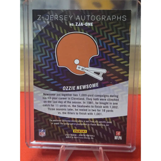 2024 Panini Zenith Z Jersey Autographs Ozzie Newsome #ZJA ONE /199
