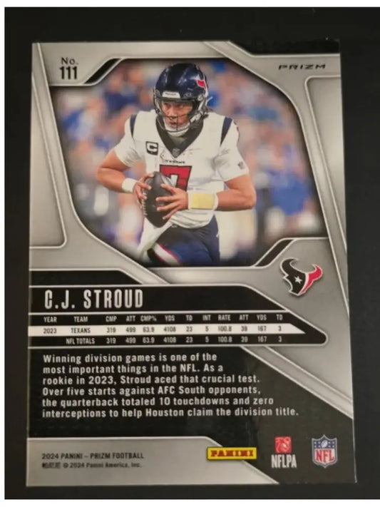 2024 Prizm Red Sparkle CJ Stroud