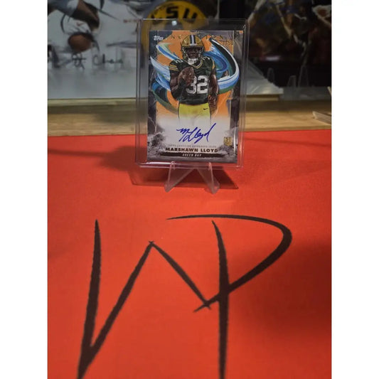 2024 Topps Inception Football Marshawn Lloyd Orange Auto /50