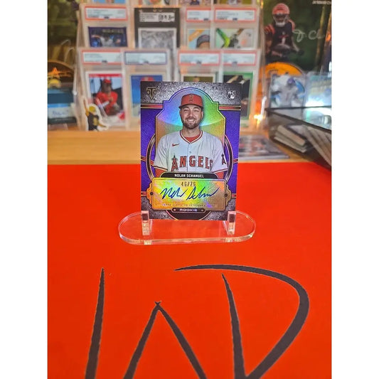 2024 Topps Triple Threads Rookie Autographs Nolan Schanuel #RA NS Amethyst /75