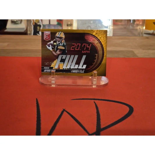 2025 Donruss Elite Full Throttle Jayden Reed /199 Packers Football Card