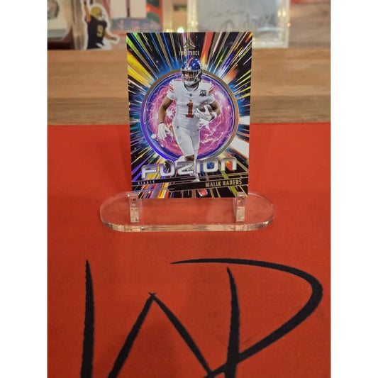 2025 Panini Luminance Fuzion Malik Nabers #9 Football Card