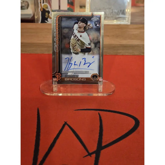 2025 Topps Chrome Hayden Birdsong Auto Rookie Rc Giants RA H8 Baseball Card