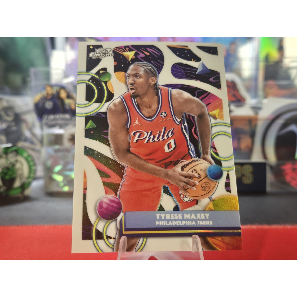 Tyrese Maxey 2025-26 Topps Cosmic Chrome - #57 White Hole SSP
