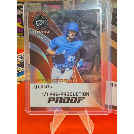 4 Card Lot Press Pass 1/1 Bryce Rainer AJ Garcia PJ Morlando And Max Belyeu