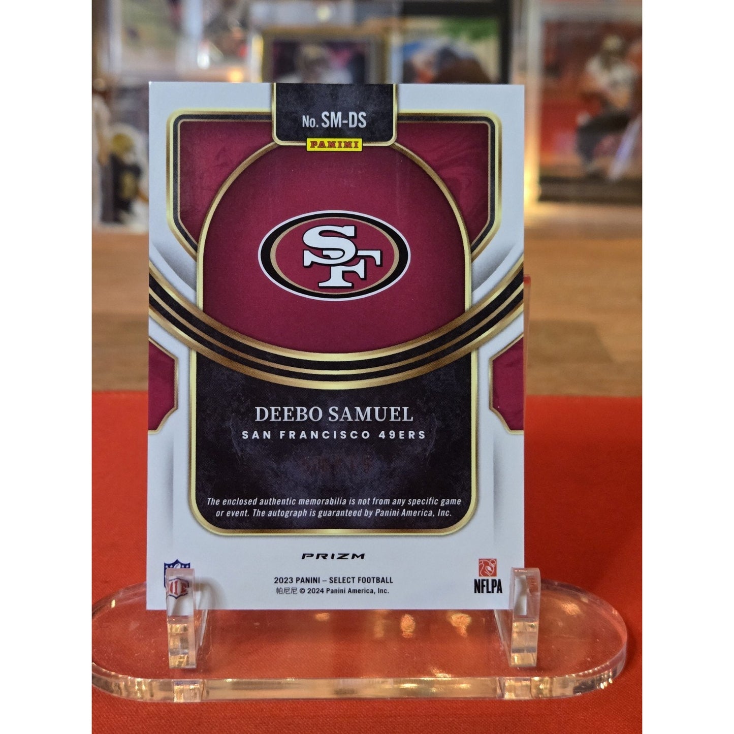 2023 Select Deebo Samuel Patch Auto /75