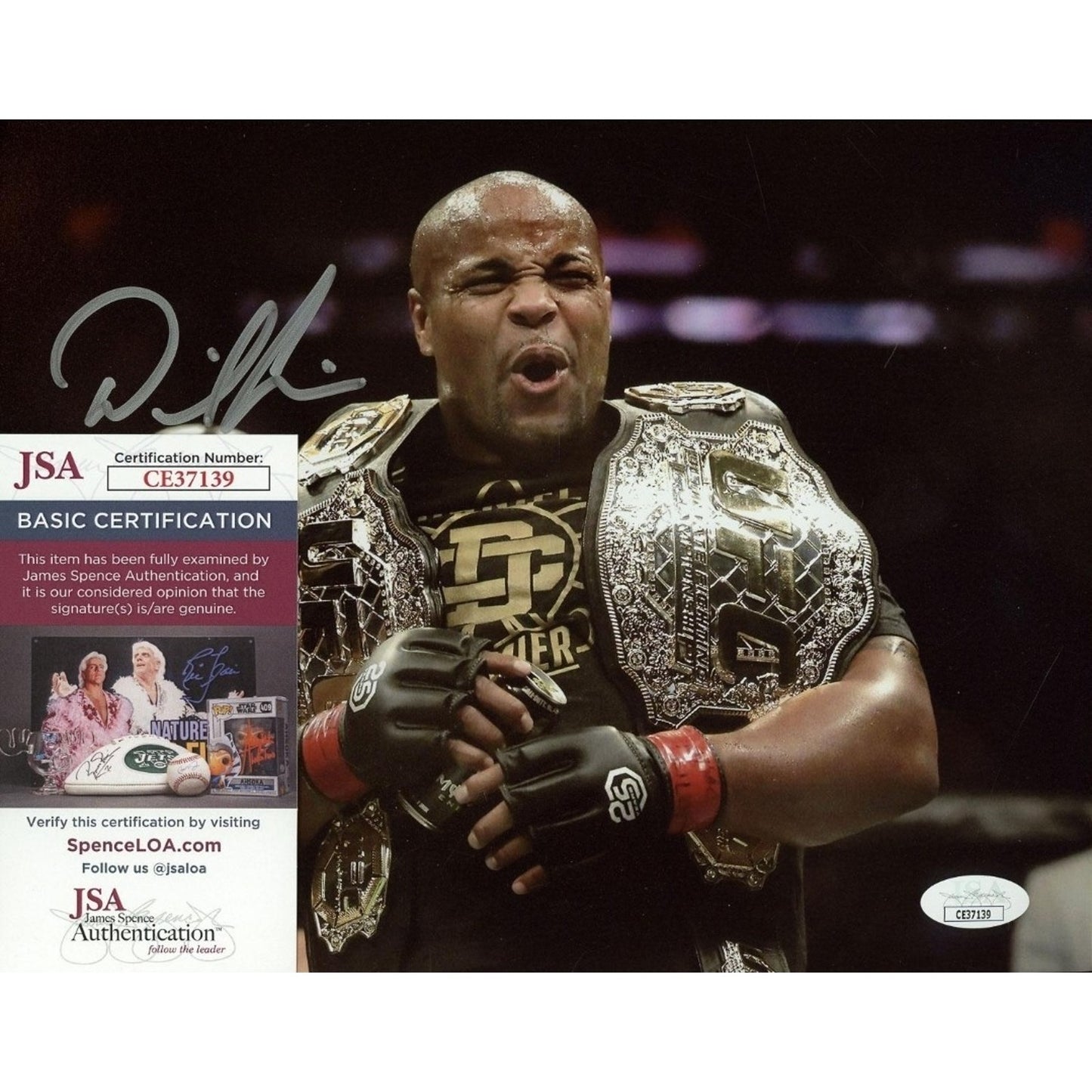 Daniel Cormier autographed 8x10 photo UFC JSA COA