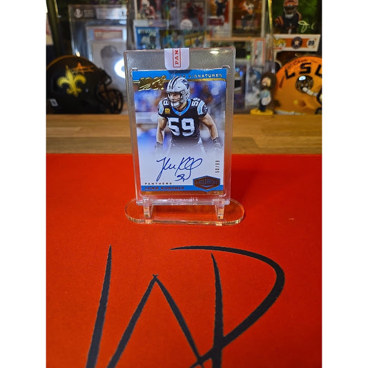 2019 Panini Plates & Patches - 100 Years Signatures Luke Kuechly #YS-LKU /99...