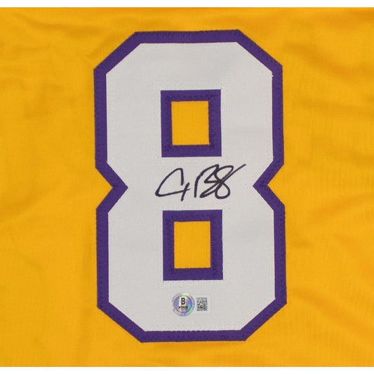 Alex Bregman Signed Gold Custom "Bayou" Jersey LSU Colors Beckett