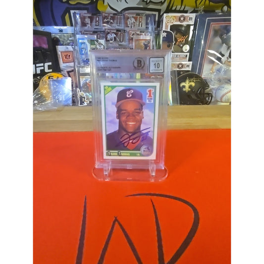 Frank Thomas Rookie Auto Beckett Graded 10 1990 Score #663 RC BGS 10