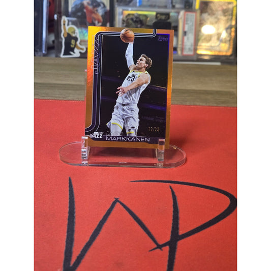2025-26 Topps Basketball Lauri Markkanen Orange Holo Foil Parallel /25 #129