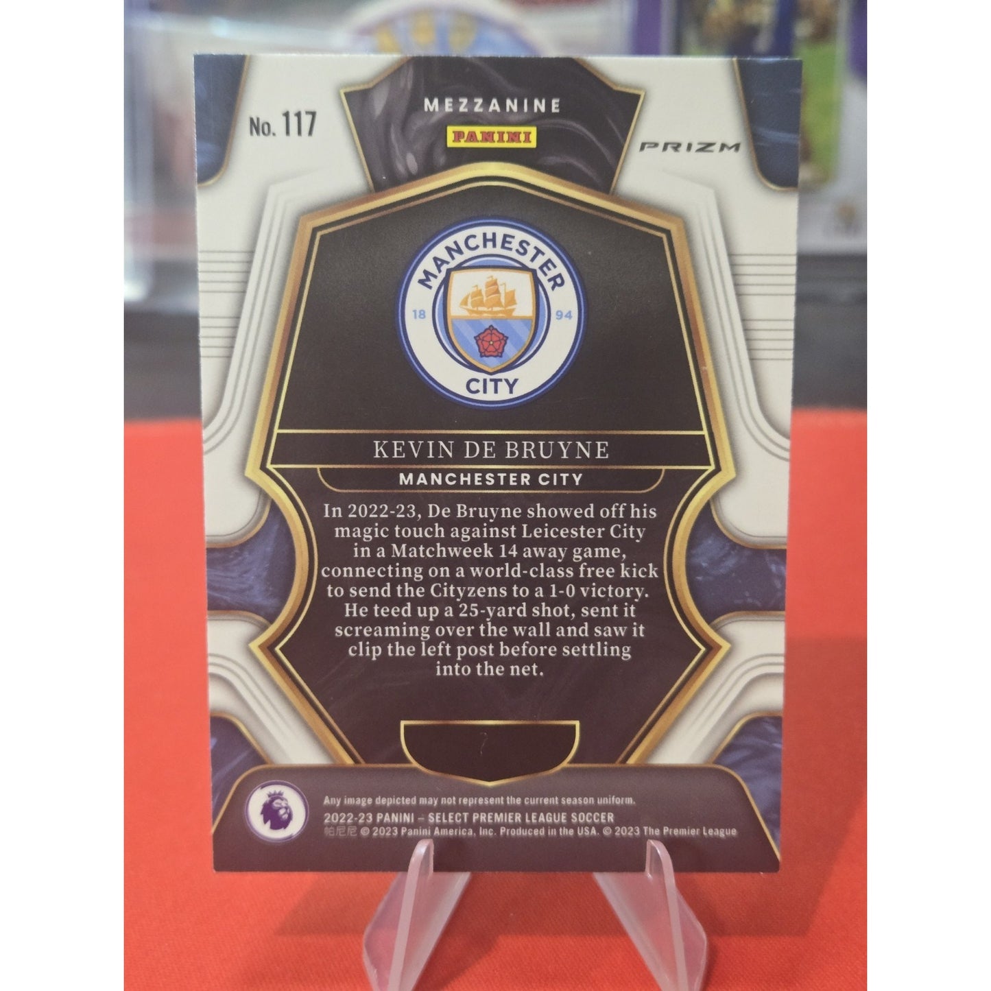 2022 Panini Select EPL Tmall Red Wave Mezzanine #117 Kevin De Bruyne
