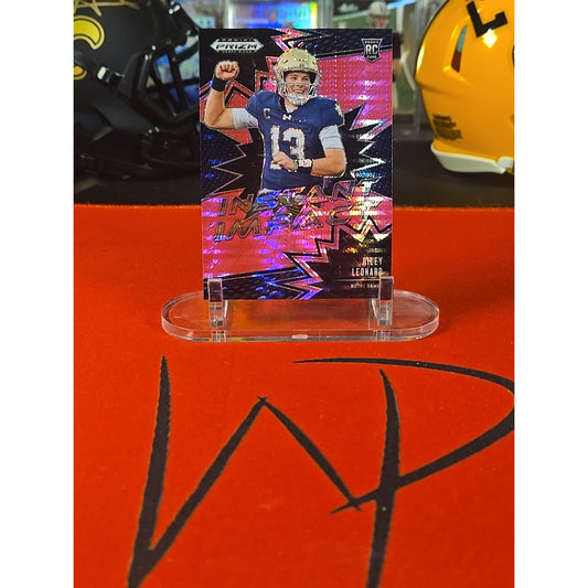 Riley Leonard /25 Pink Pulsar 2025 Prizm Draft Picks Rookie Instant Impact