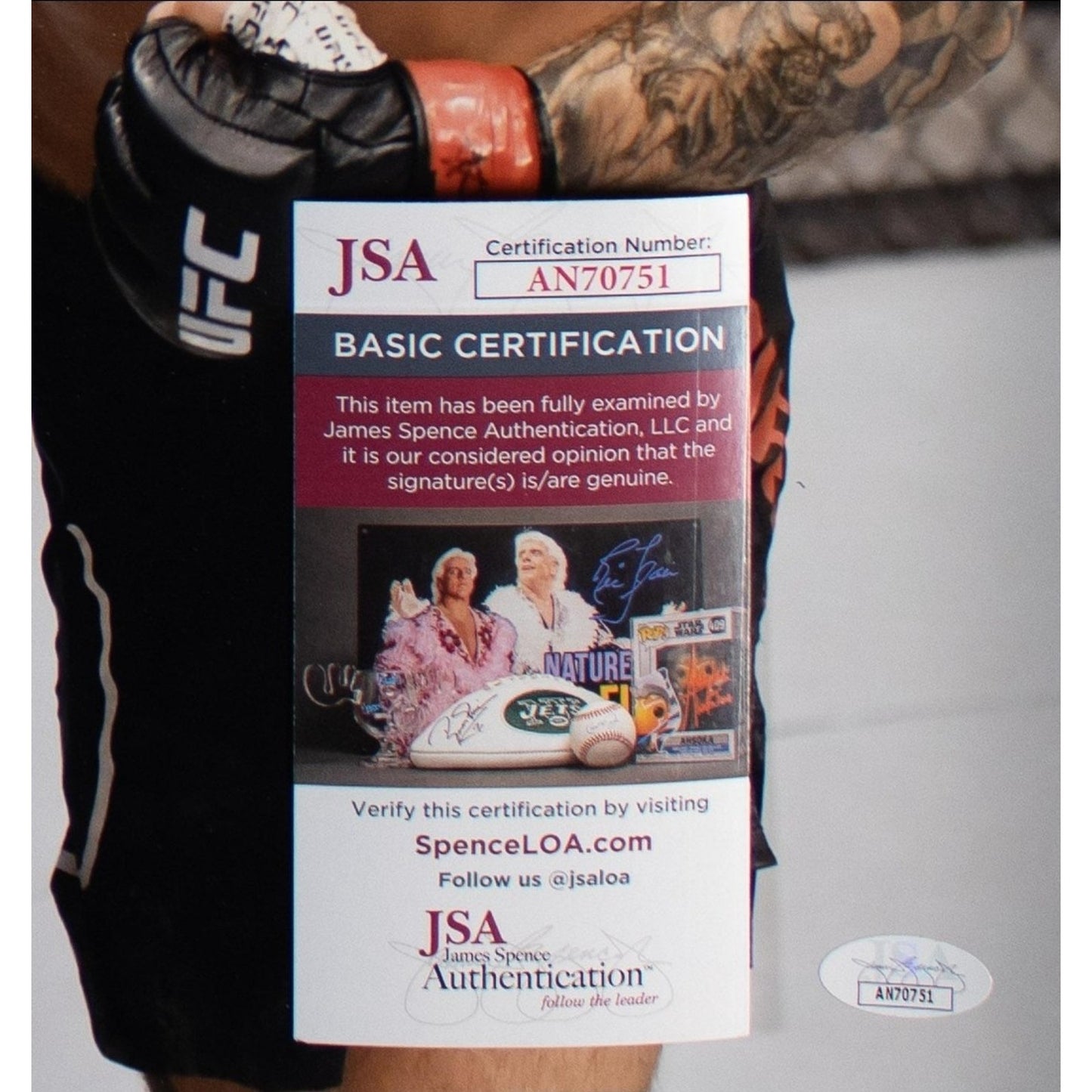 Dustin Poirier autographed 16x20 photo UFC JSA