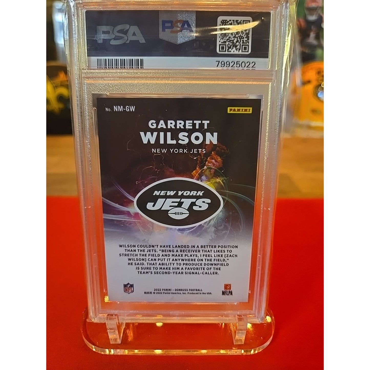Garrett Wilson RC Case Hit 2022 Donruss Night Moves #NMGW