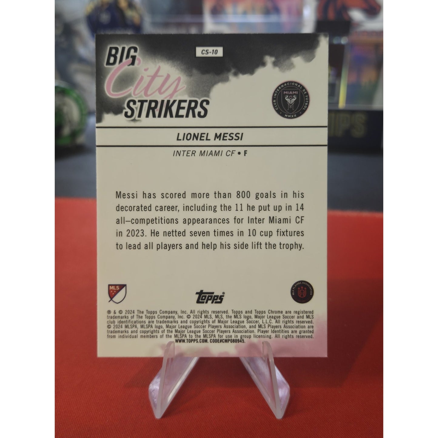 Lionel Messi 2024 Topps Chrome MLS #CS-10 Big City Strikers