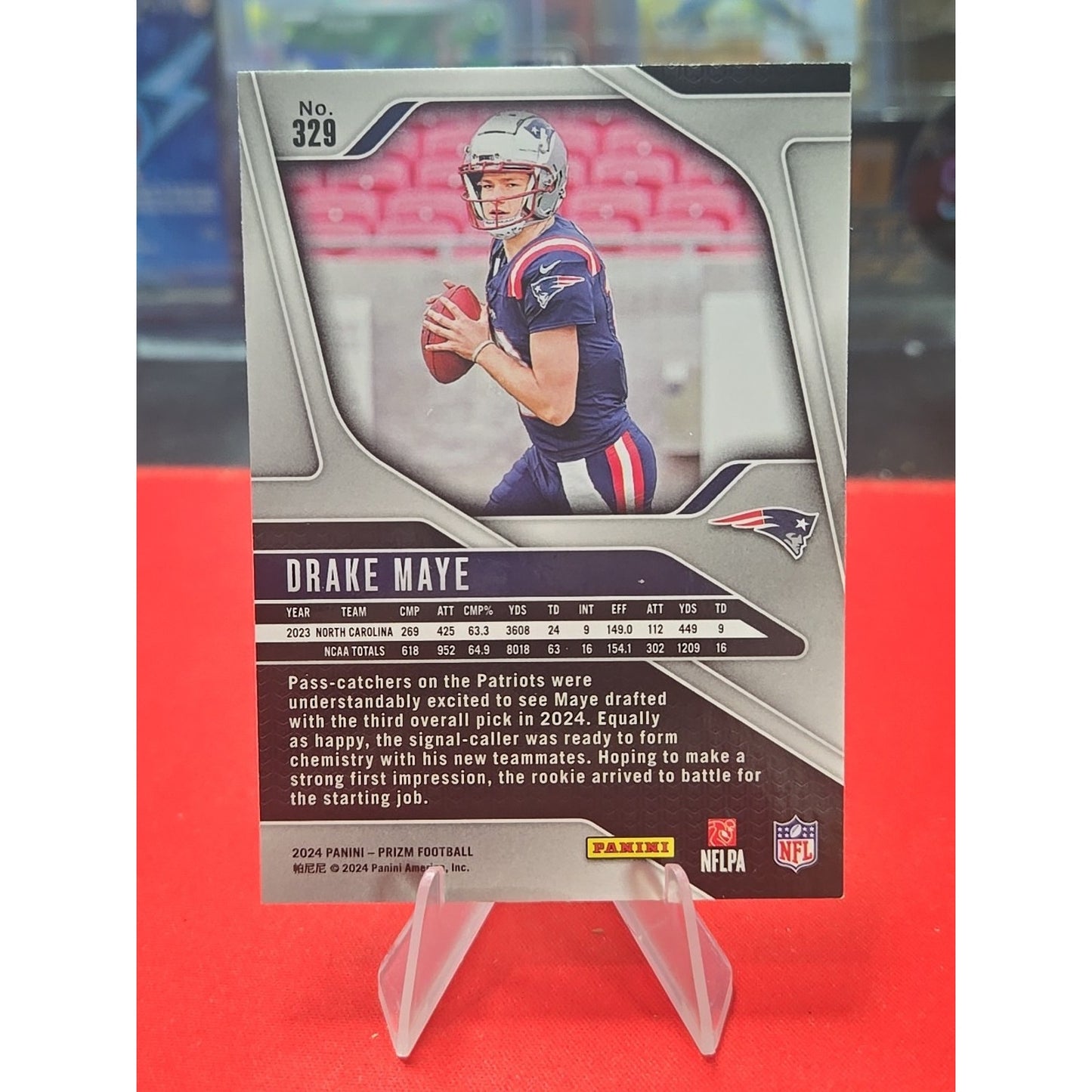 Drake Maye 2024 Panini Prizm #329