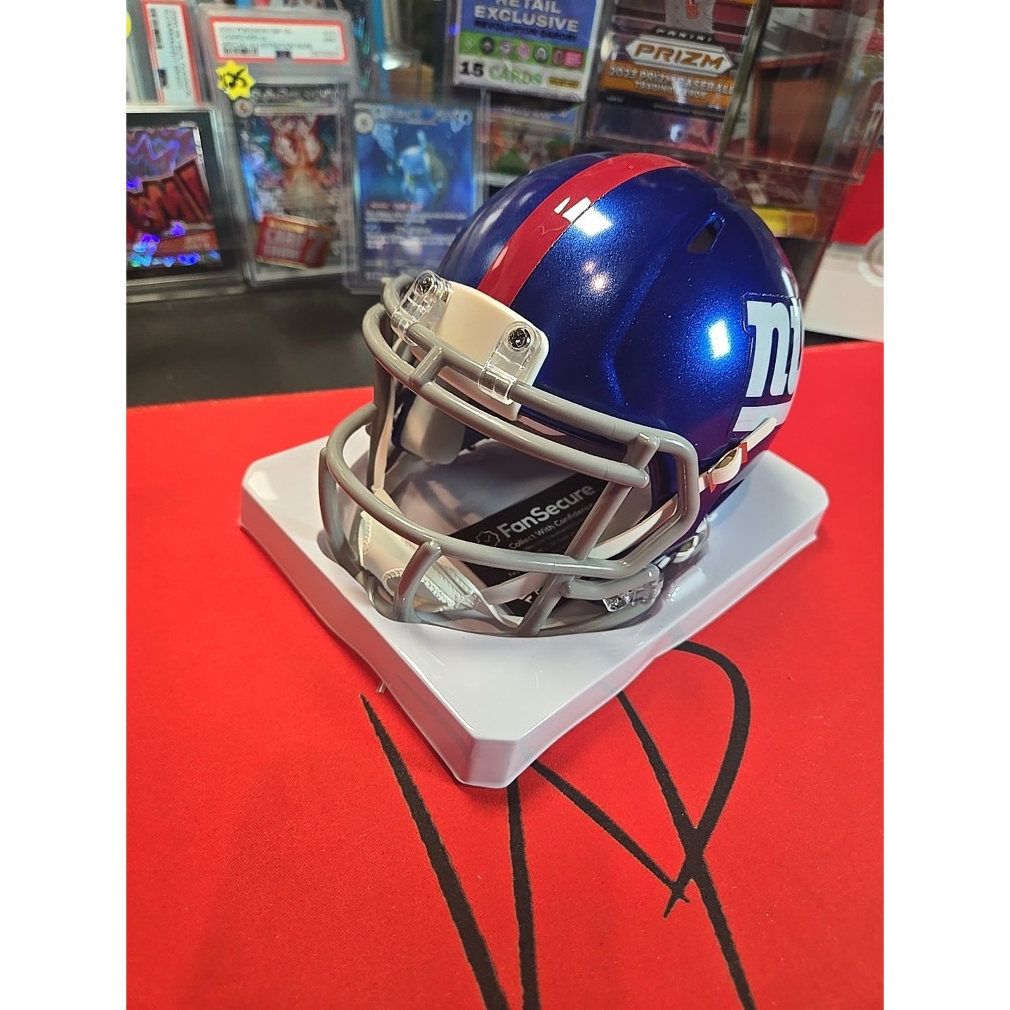 Malik Nabers New York Giants Signed Mini Helmet - Fanatics