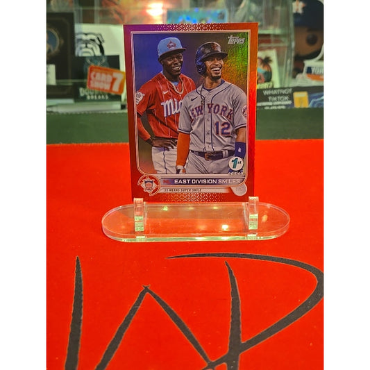 2022 Topps Series 1 1st Edition - Checklist /50 Francisco Lindor, Jazz Chisholm