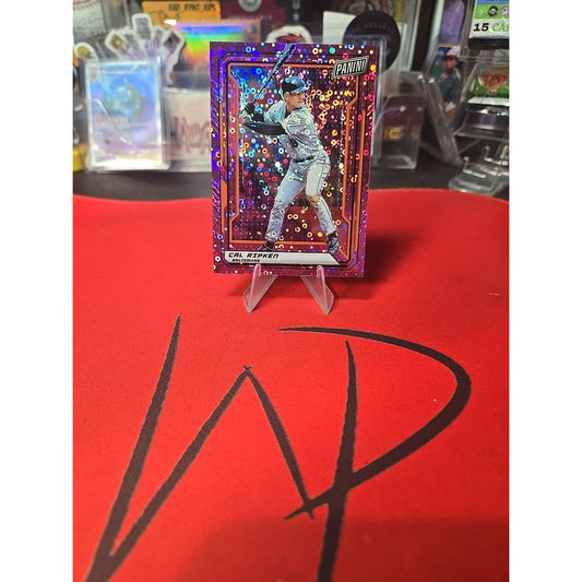 Cal Ripken /50 Pink Disco Prizm 2019 Panini National VIP #50