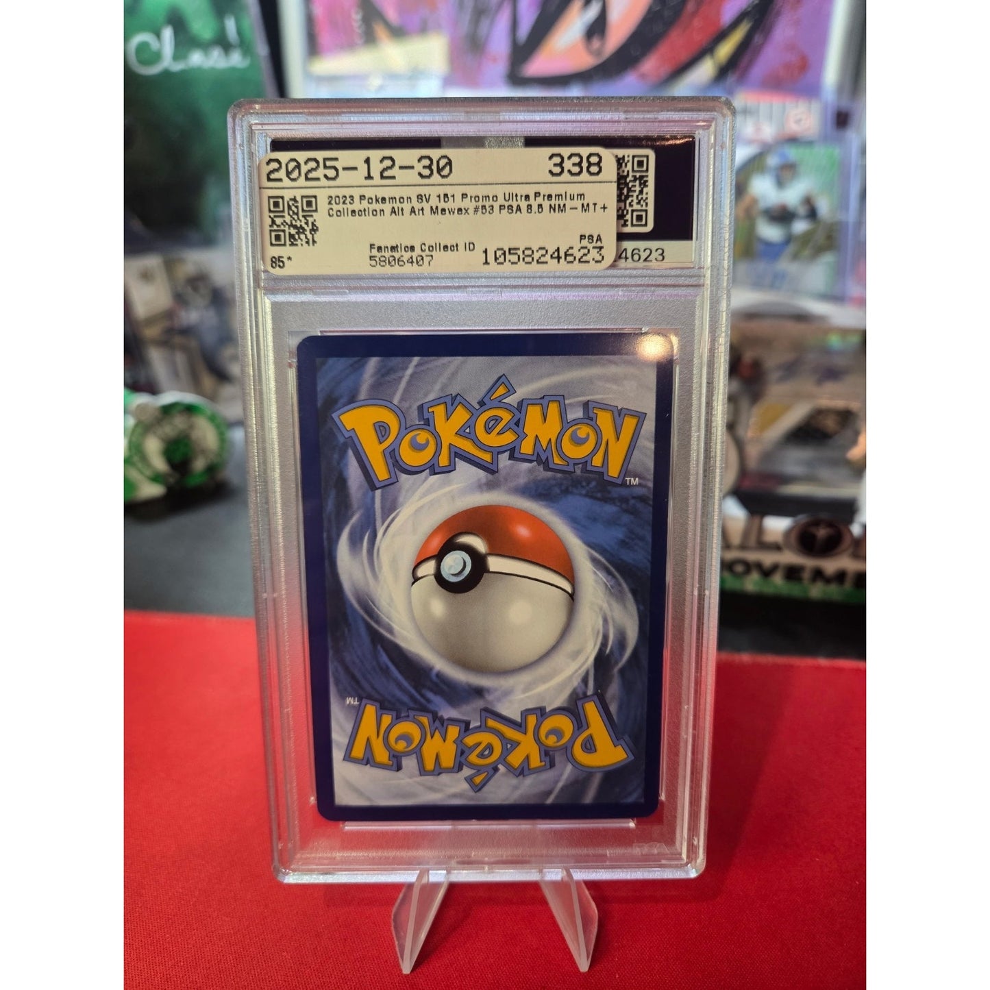 2023 POKEMON SVP EN-SV BLACK STAR PROMO #053 MEW EX PSA 8.5