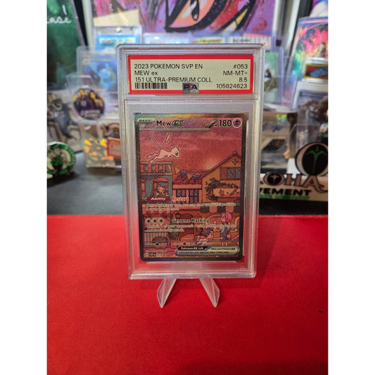 2023 POKEMON SVP EN-SV BLACK STAR PROMO #053 MEW EX PSA 8.5
