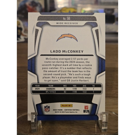 Ladd McConkey /10 2025 Panini Certified #56