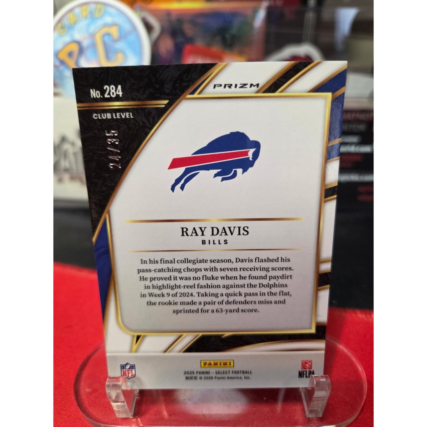 2025 Panini Select - Club Level Ray Davis /35