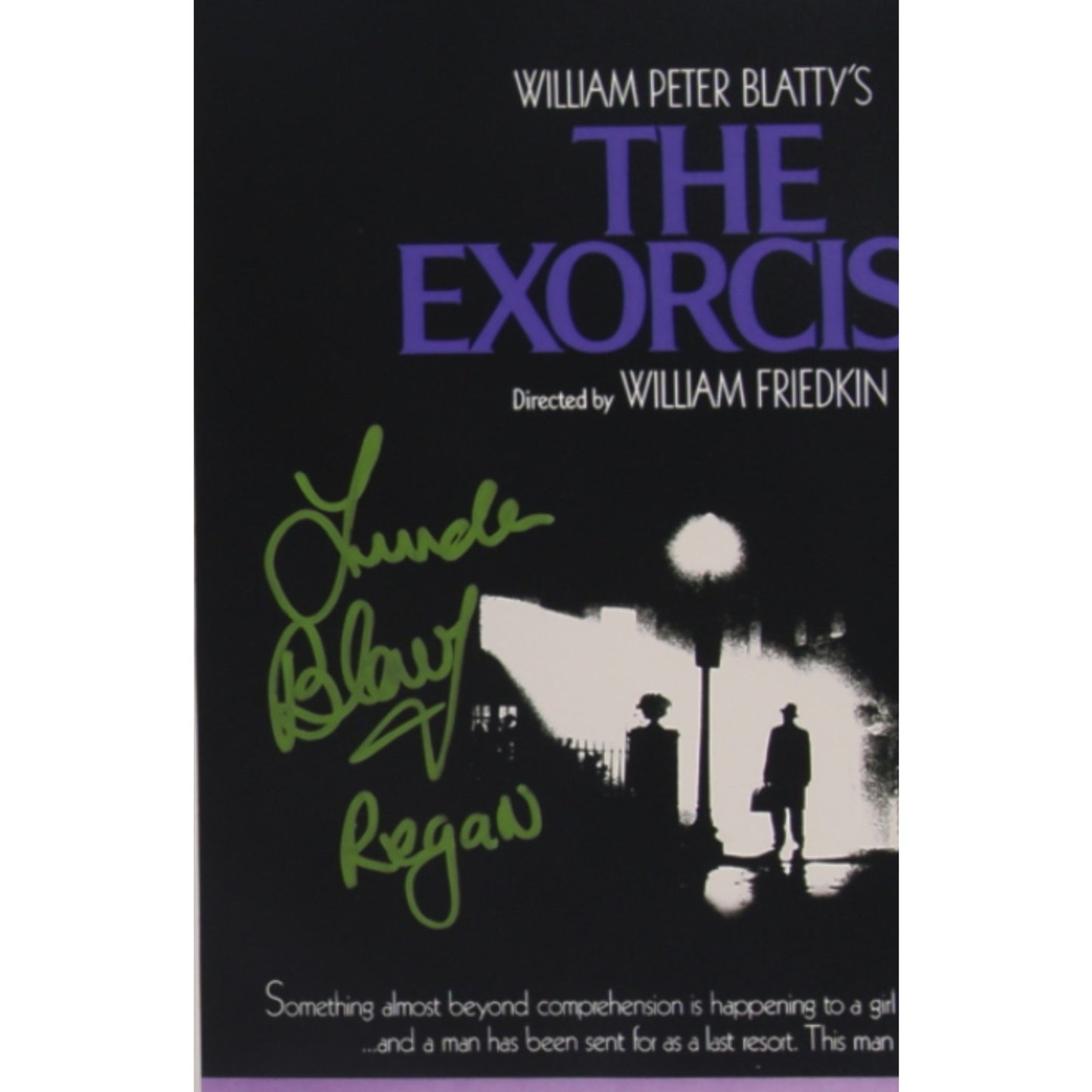 Exorcist Signed Autographed 11x17 Movie Poster Print Linda Blair Horror