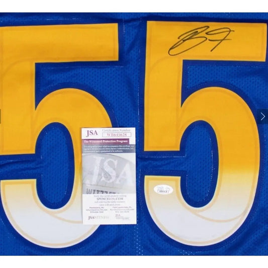 Braden Fiske Autographed Custom Jersey JSA