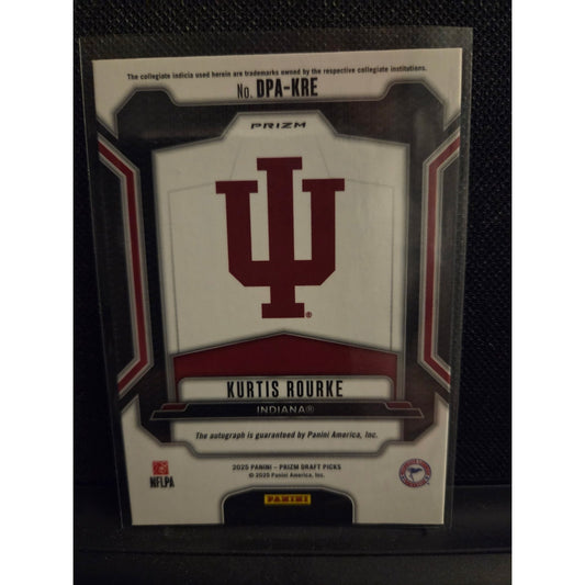 Kurtis Rourke 2025 Prizm Draft Picks Draft Picks Autographs Rookie Silver Prizm