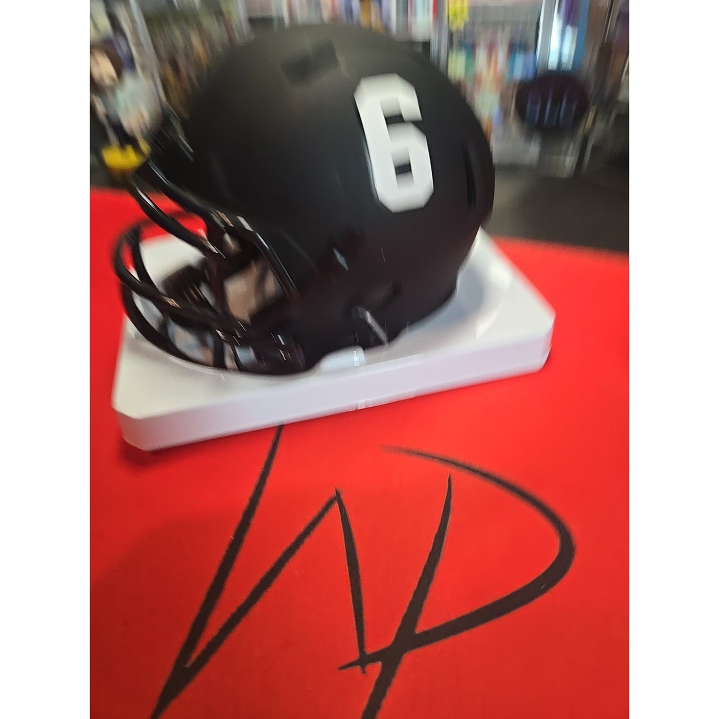 DEVONTA SMITH SIGNED ALABAMA ECLIPSE SPEED MINI HELMET W/ HEISMAN 2020 Beckett