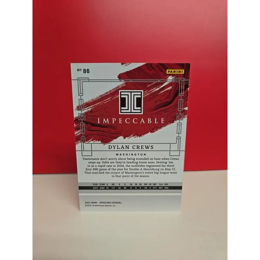 Dylan Crews 2024 Panini Boys of Summer #86 44/60 (RC) Baseball Card