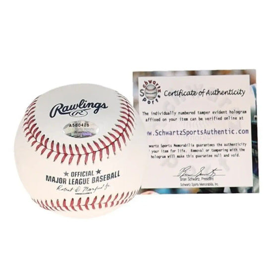 Juan Gonzalez Signed Rawlings Official MLB Baseball w/2x AL MVP (SCHWARTZ COA)
