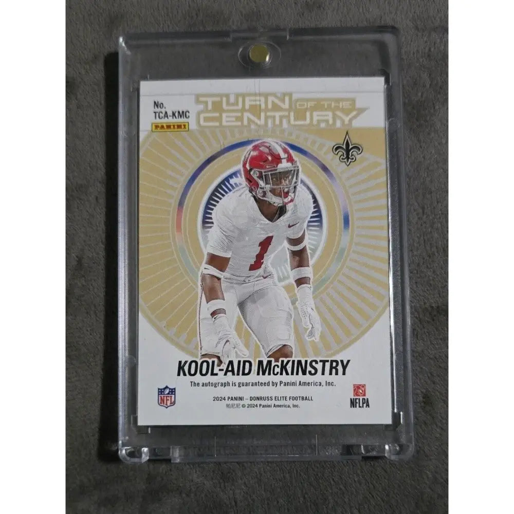Kool Aid McKinstry RC Auto 2024 Donruss Elite Turn of the Century #TCA KMC Football Card